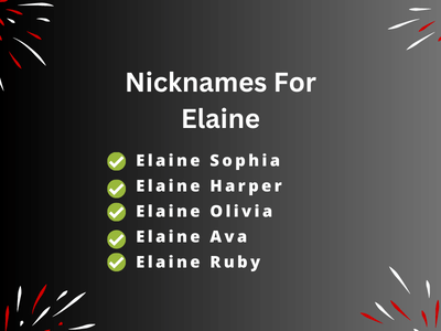 Nicknames For Elaine