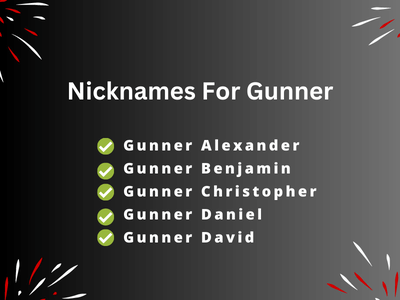 Nicknames For Gunner