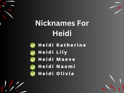 Nicknames For Heidi