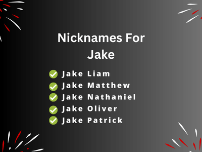 Nicknames For Jake