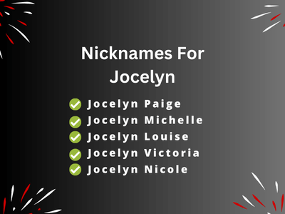 Nicknames For Jocelyn