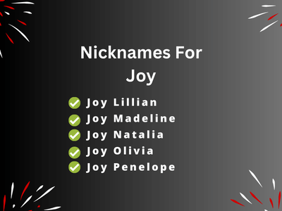 Nicknames For Joy