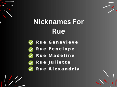 Nicknames For Rue
