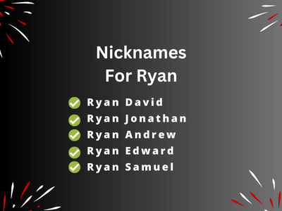 Nicknames For Ryan