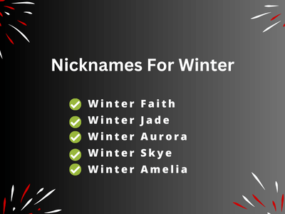 Nicknames For Winter