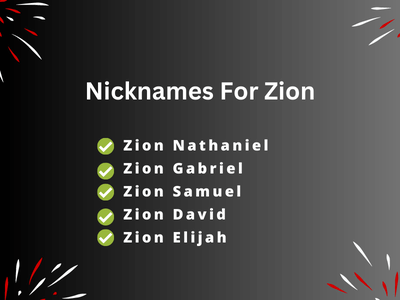 Nicknames For Zion