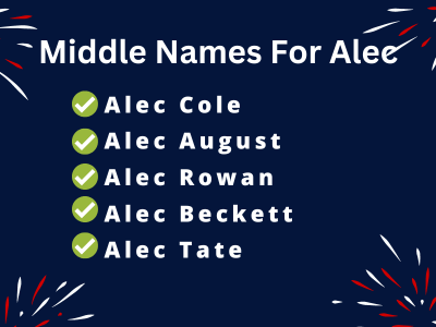 400 Middle Names For Alec