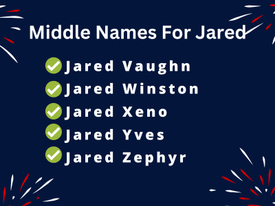 400 Awesome Middle Names For Jared