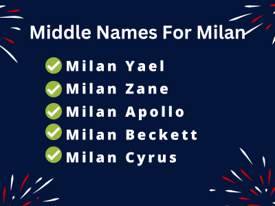400 Classy Middle Names For Milan