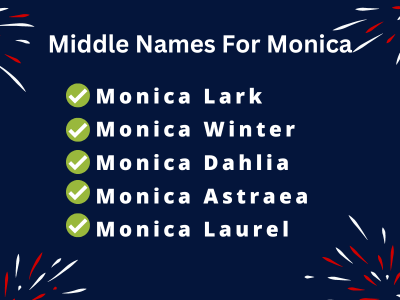 400 Classy Middle Names For Monica