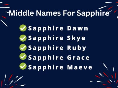400 Middle Names For Sapphire