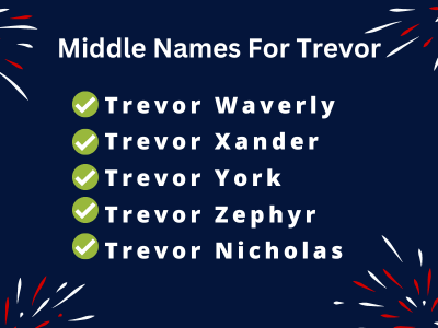 400 Amazing Middle Names For Trevor