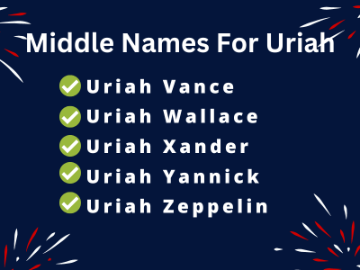 400 Unique Middle Names For Uriah