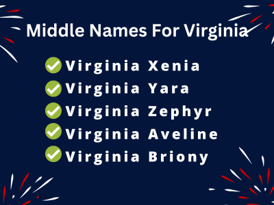 400 Cute Middle Names For Virginia