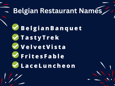 Belgian Restaurant Names