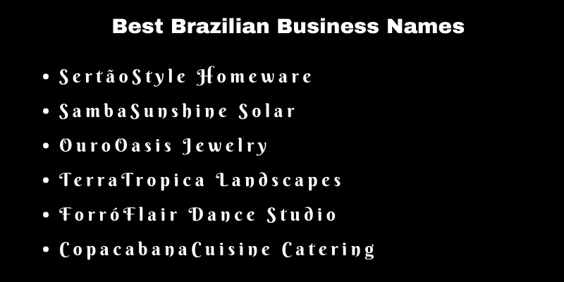 Brazilian Business Names