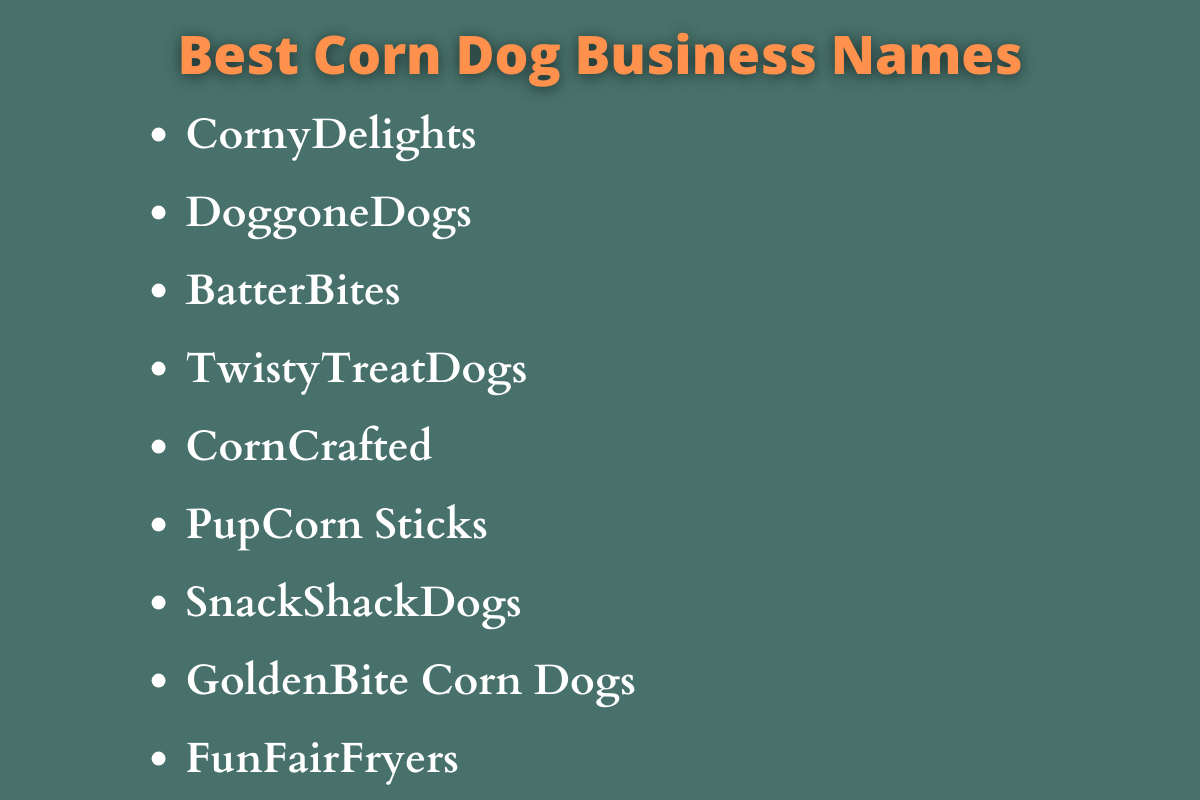 Corn Dog Business Names