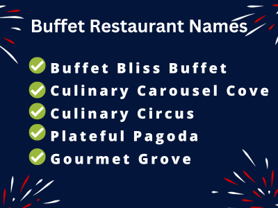 Buffet Restaurant Names