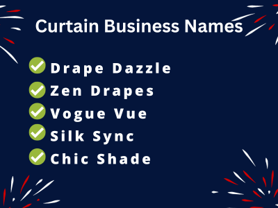 Curtain Business Names