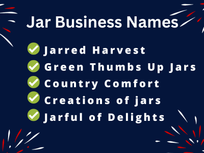 Jar Business Names