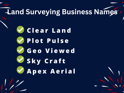 Land Surveying Business Names