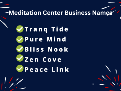 Meditation Center Business Names