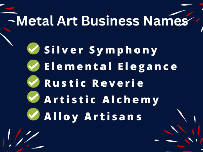 Metal Art Business Names
