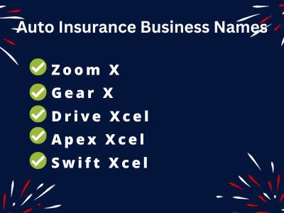 Auto Insurance Business Names