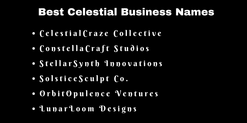 Celestial Business Names