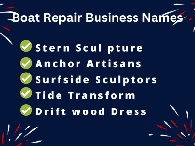 Boat Repair Business Names