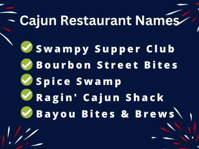 Cajun Restaurant Names