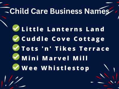 Child Care Business Names
