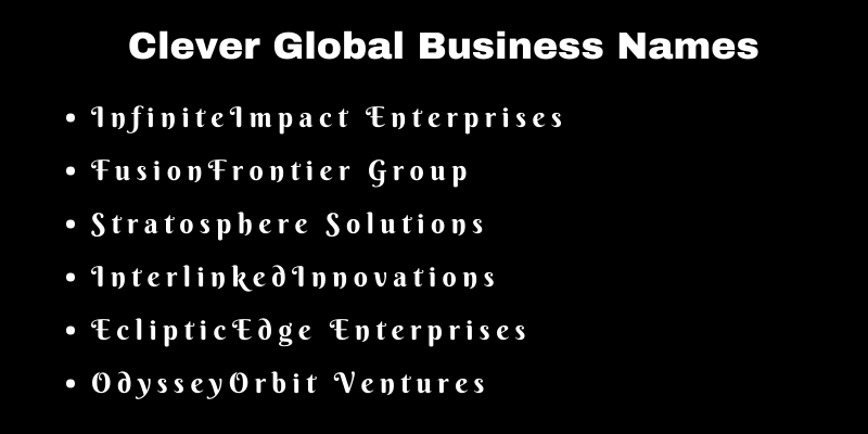 Global Business Names