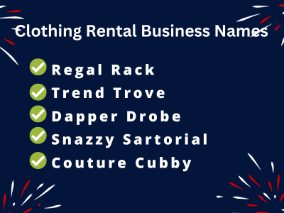 Clothing Rental Business Names