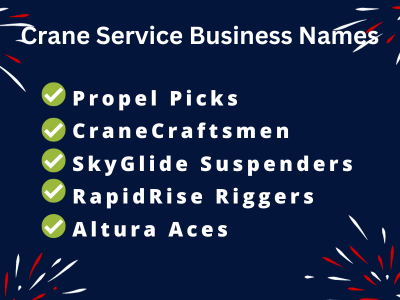 Crane Service Business Names