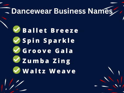 Dancewear Business Names