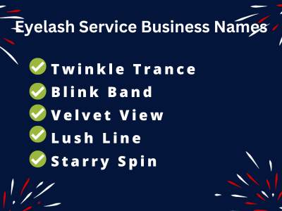 Eyelash Service Business Names