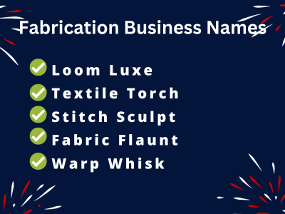 Fabrication Business Names