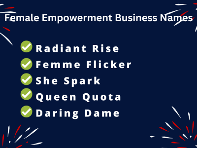 Female Empowerment Business Names