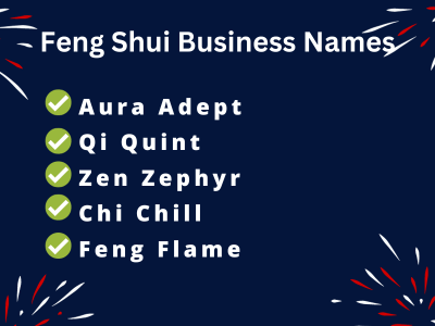 Feng Shui Business Names