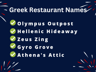 Greek Restaurant Names