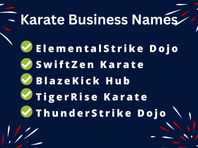 Karate Business Names