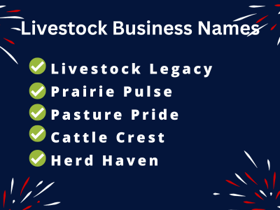 Livestock Business Names