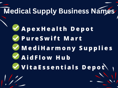 Medical Supply Business Names