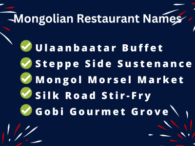 Mongolian Restaurant Names