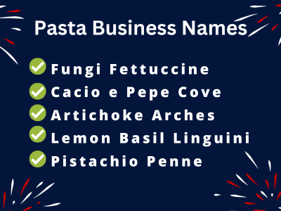 Pasta Business Names