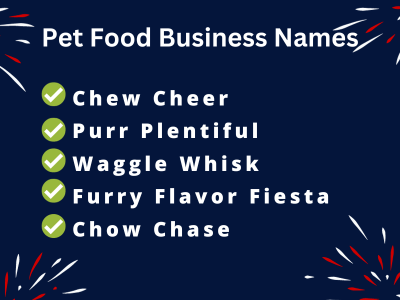 Pet Food Business Names