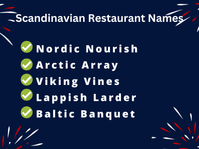 Scandinavian Restaurant Names