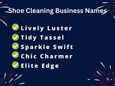 Shoe Cleaning Business Names