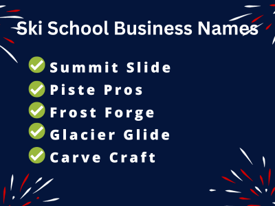 Ski School Business Names